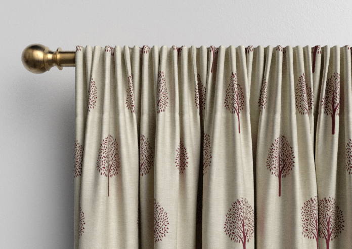 Emily Bond Yew Tree, Mulberry - Made to Measure Curtains - Image 9